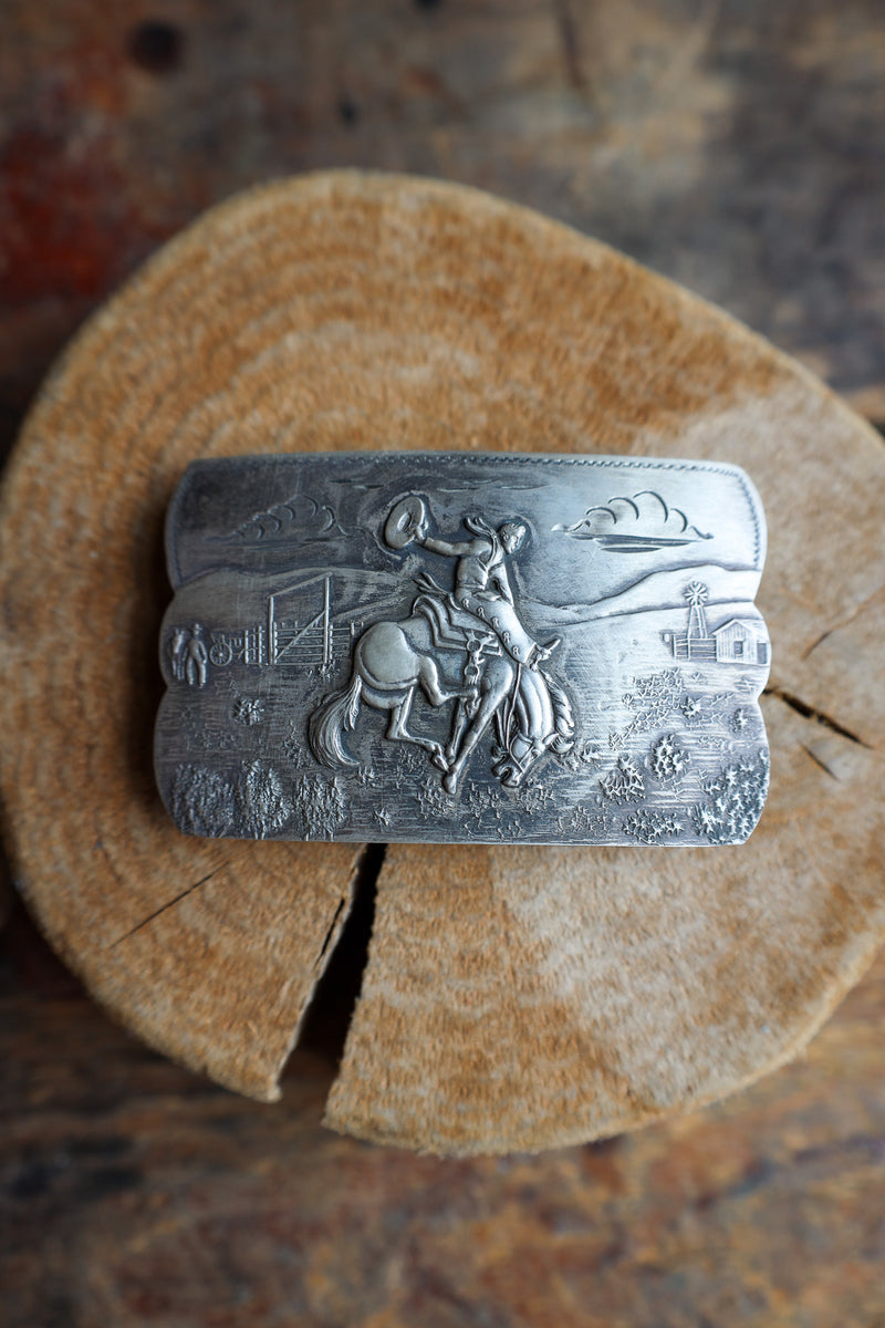 COMSTOCK HERITAGE BN BRONC RIDER BUCKLE