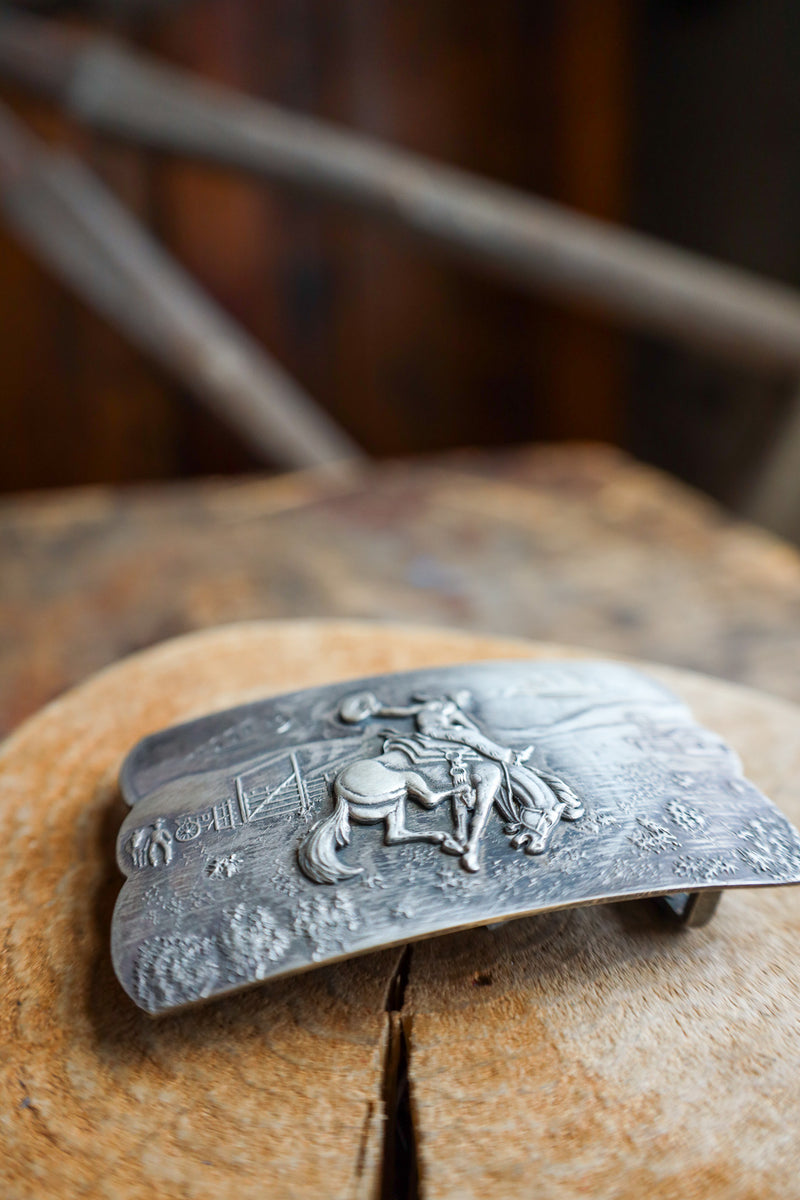 COMSTOCK HERITAGE BN BRONC RIDER BUCKLE