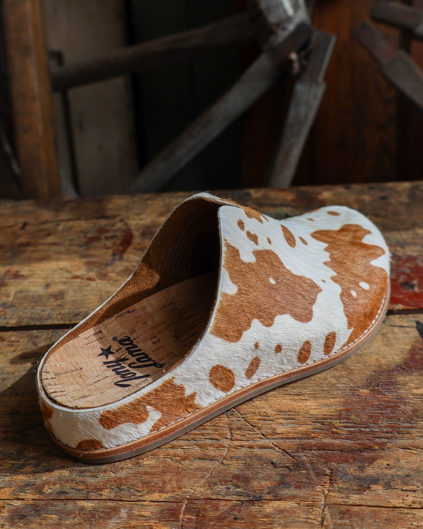 Tony Lama Cowhide Clog