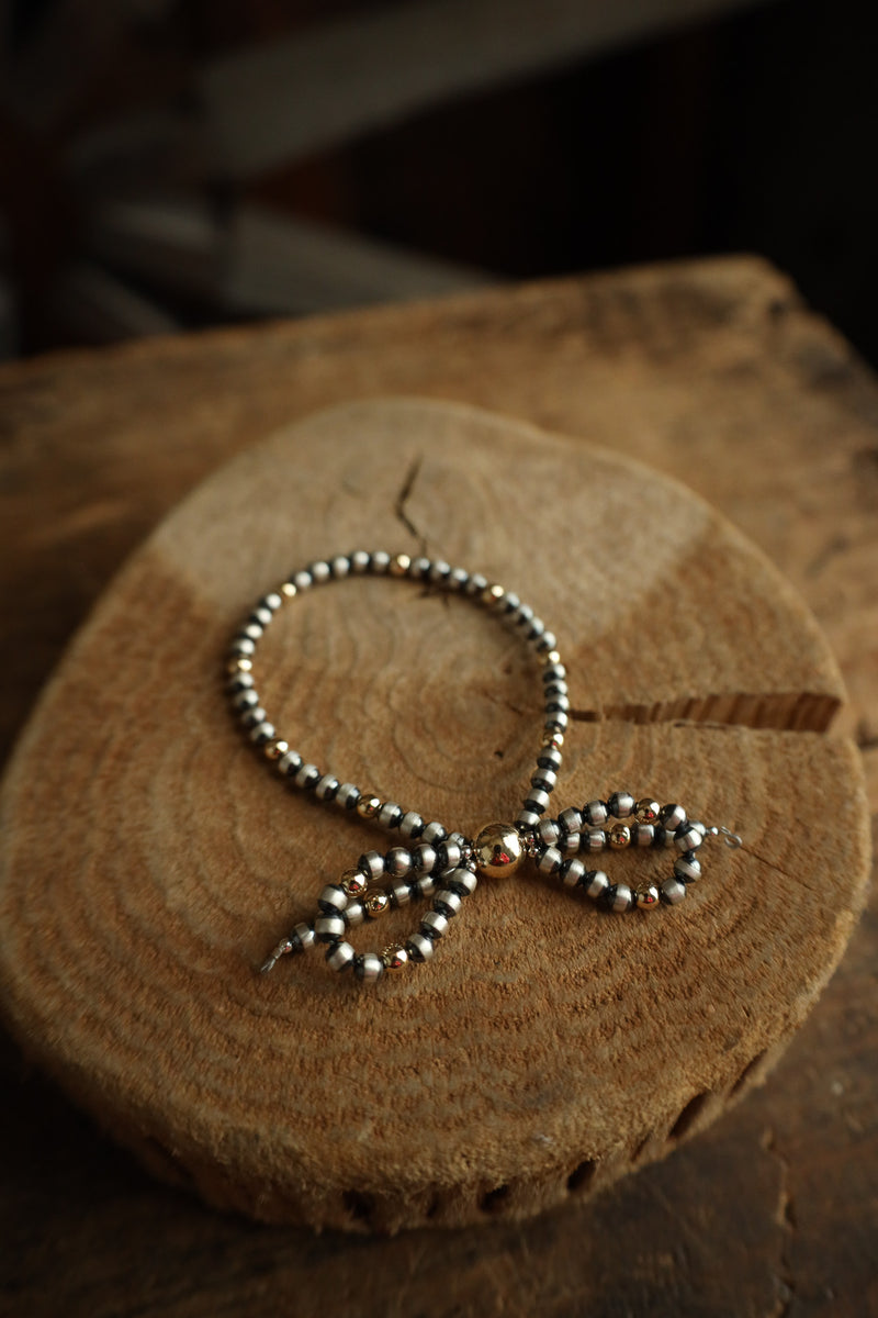 Navajo Pearl Bow With 14K Golf Filled Bracelet 