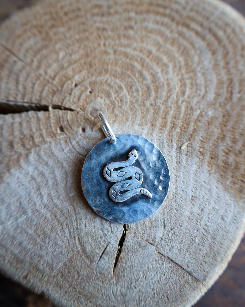 Richard Schmidt Snake On Disc Pendant