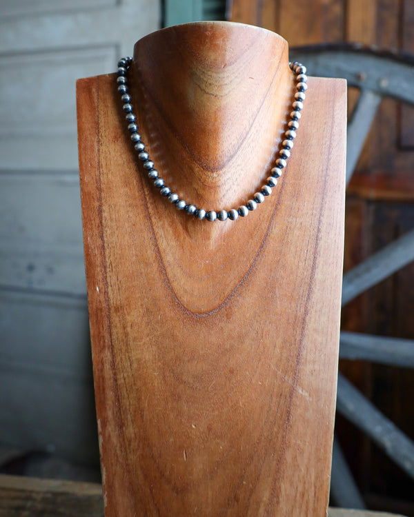 16" Navajo Pearl 7MM Necklace