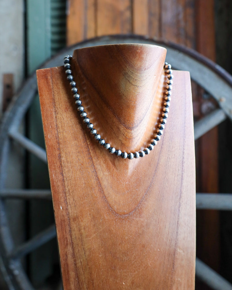 16" Navajo Pearl 7MM Necklace