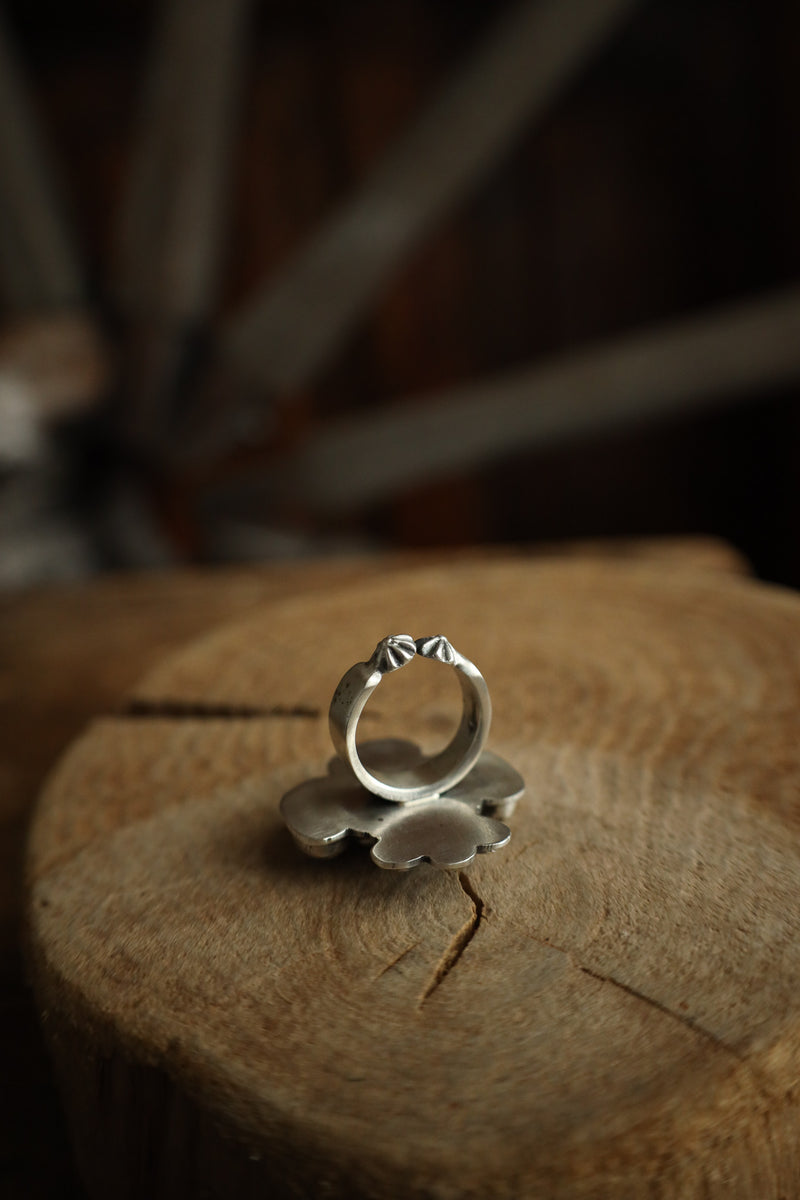 4 Turquoise Thunderbird Ring- Adjustable  
