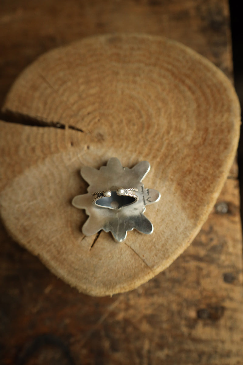 Dahlia Ovals Cluster Ring- Size Adjustable 