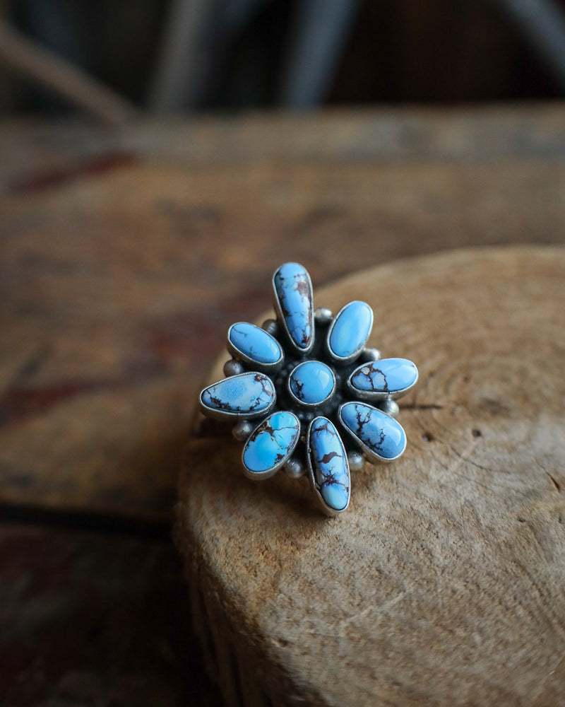 Golden Hills Turquoise Star Ring- Size 7