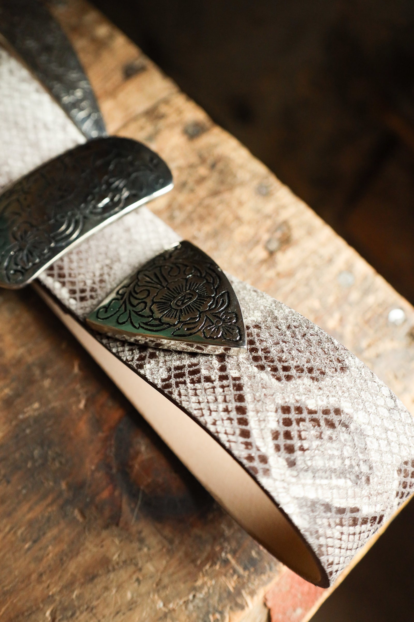 STREETS AHEAD BIG BUCKLE BELT- PYTHON – Maverick Fine Western Wear
