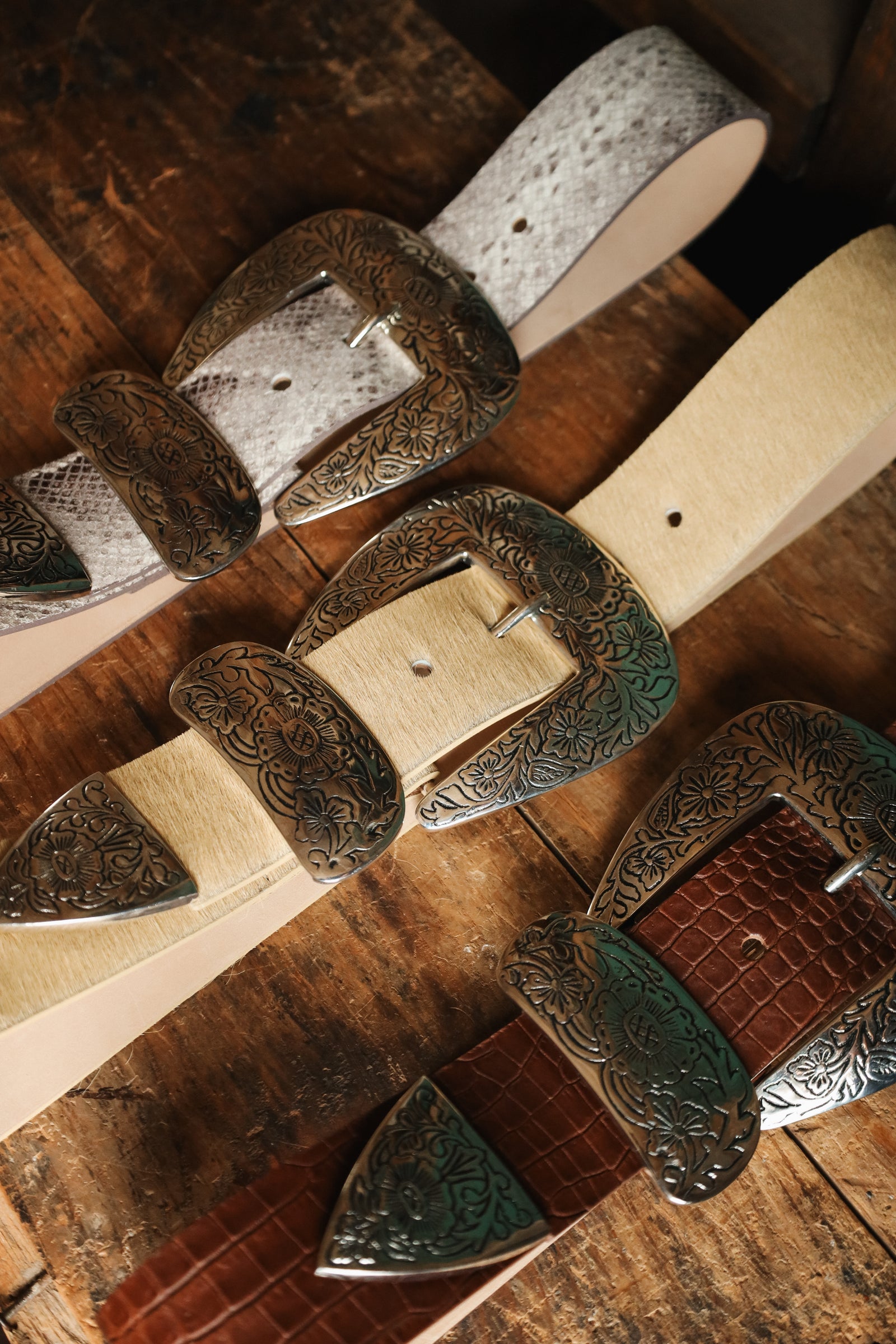 STREETS AHEAD BIG BUCKLE BELT- PYTHON – Maverick Fine Western Wear