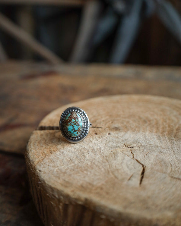 Kingman Turquoise Ring- Size 8.5