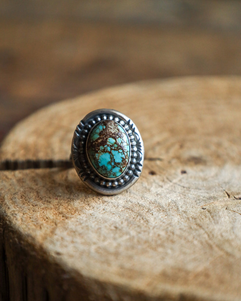 Kingman Turquoise Ring- Size 8.5