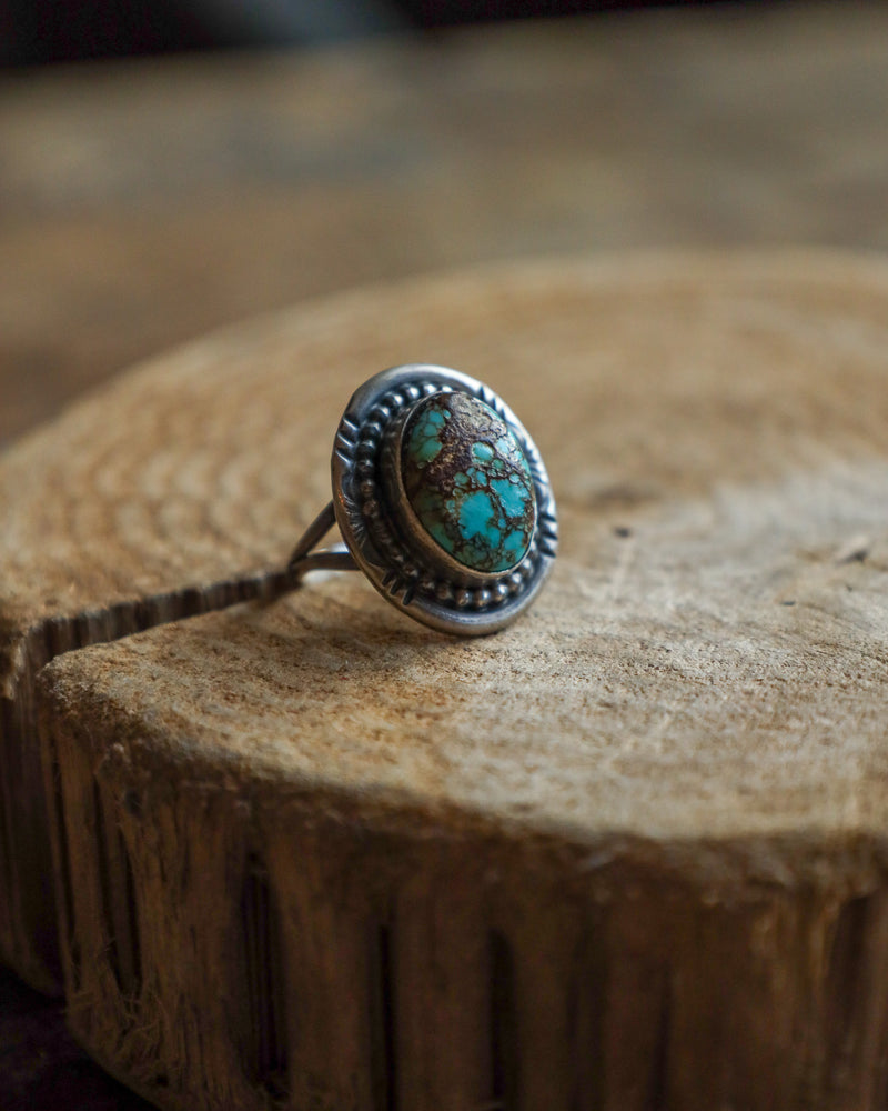 Kingman Turquoise Ring- Size 8.5