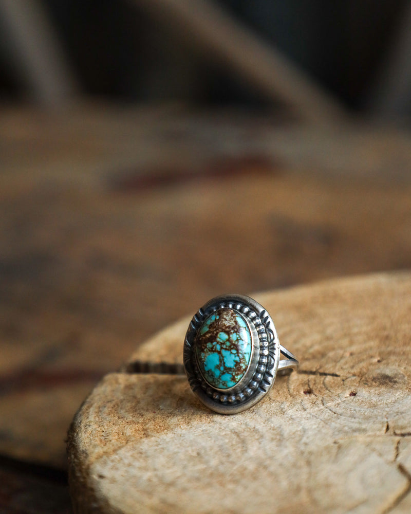 Kingman Turquoise Ring- Size 8.5