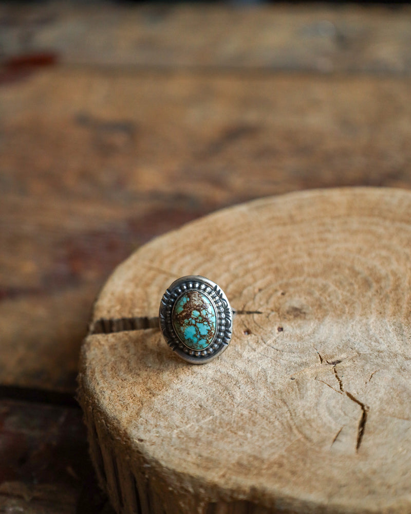 Kingman Turquoise Ring- Size 8.5