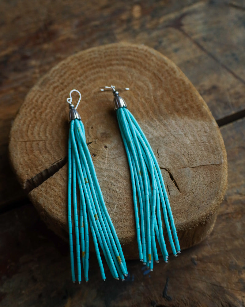 4" Turquoise Beads 10 Strands Earring 