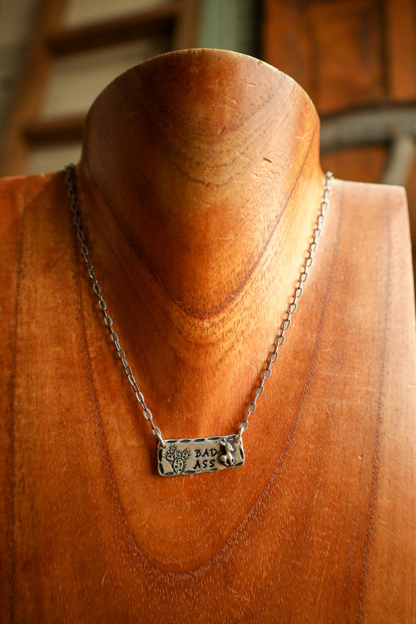 Margaret Sullivan Bad Ass & Prickly Pear Bar Necklace