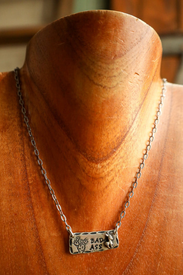 Margaret Sullivan Bad Ass & Prickly Pear Bar Necklace