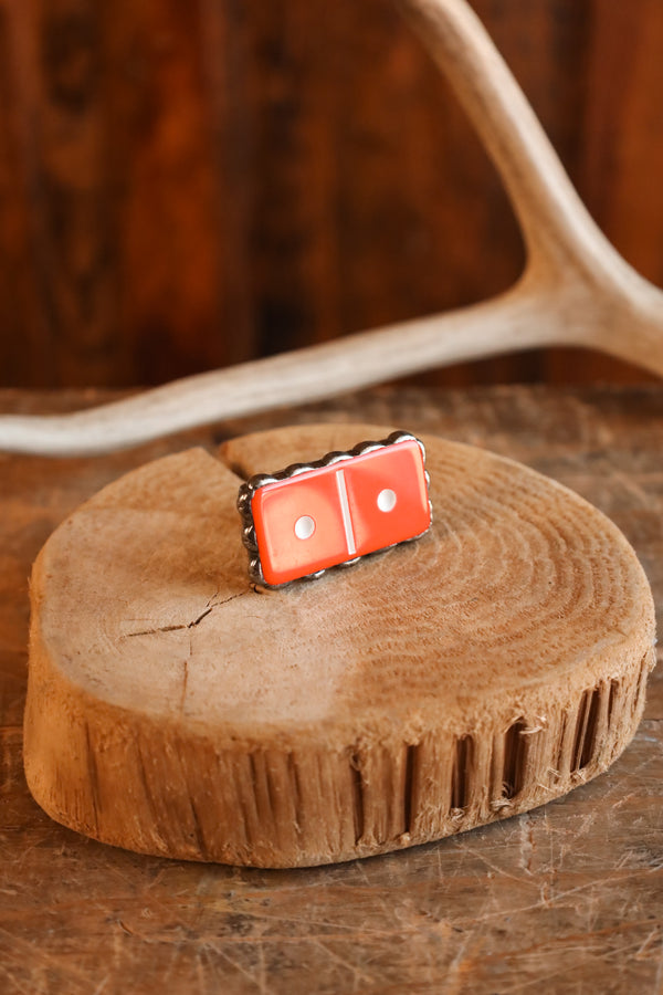 Red Domino Ring- Adjustable