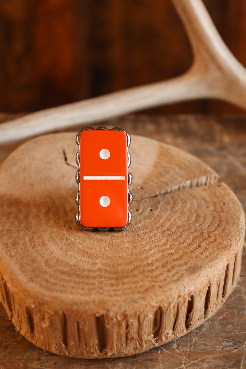 Red Domino Ring- Adjustable