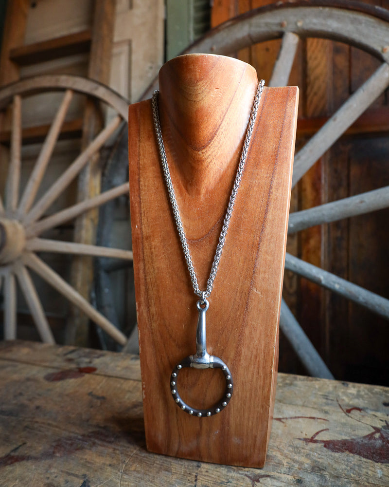 V2 Designs Large Stirrup Antique Necklace