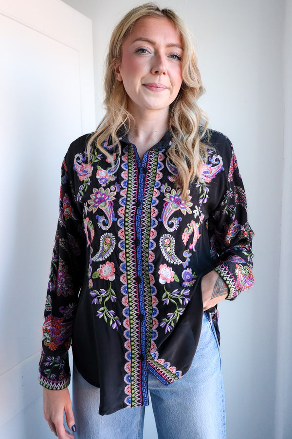 Johnny Was Mills Kora Blouse 