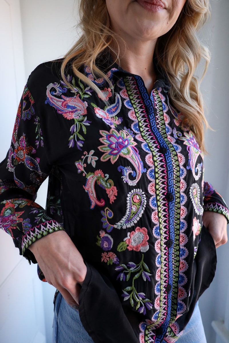 Johnny Was Mills Kora Blouse 