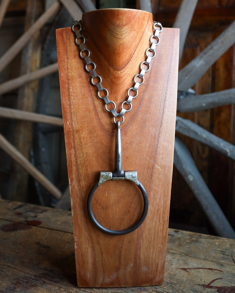 V2 Designs Antique Snaffle Large Necklace 