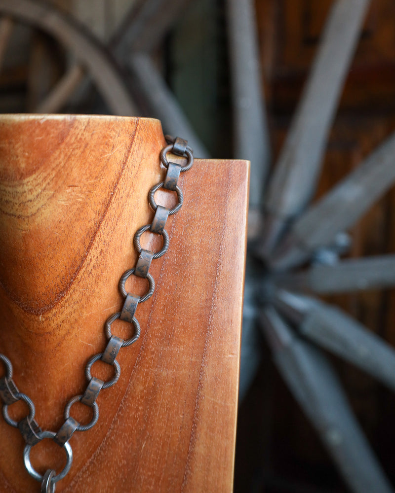 V2 Designs Antique Snaffle Brown Chain Necklace 