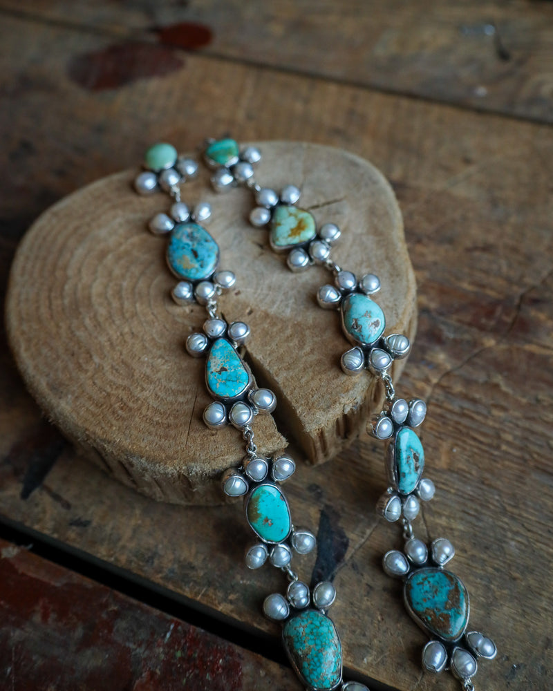 Federico Turquoise and Pearls Necklace 