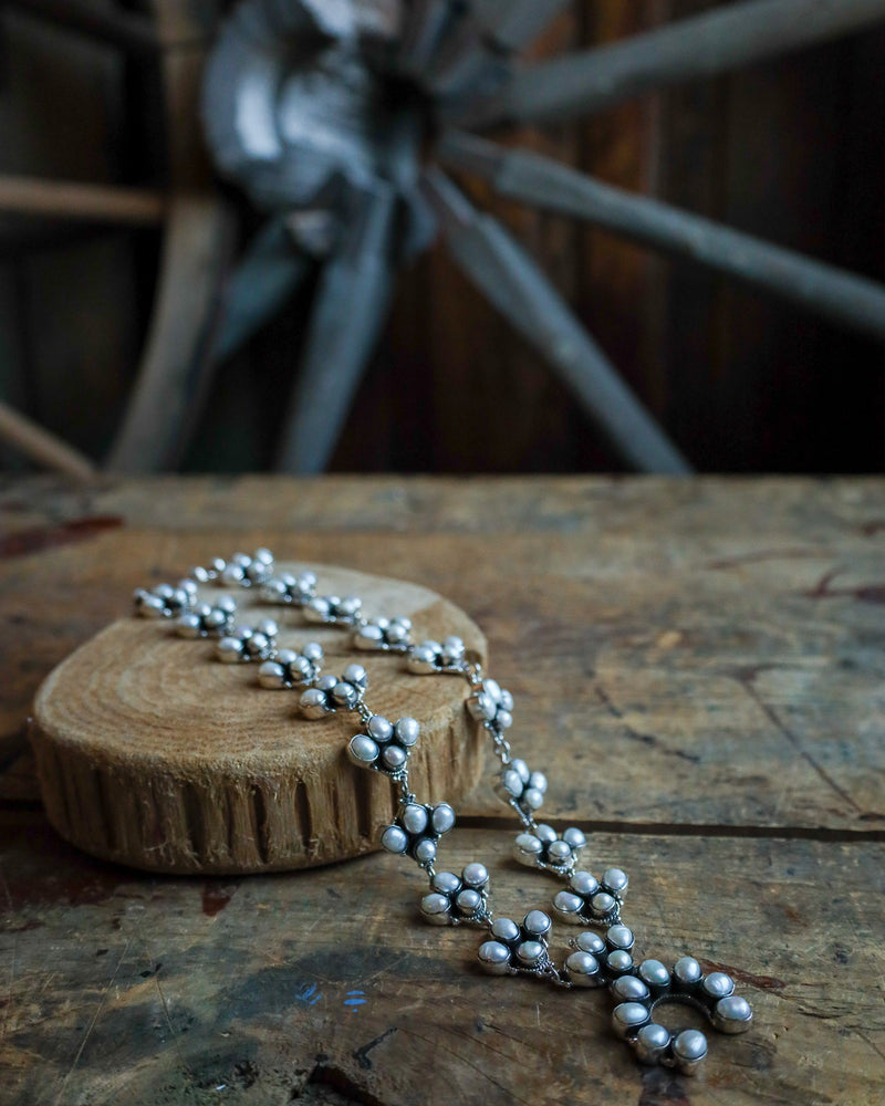 Federico Pearl Squash Blossom Necklace