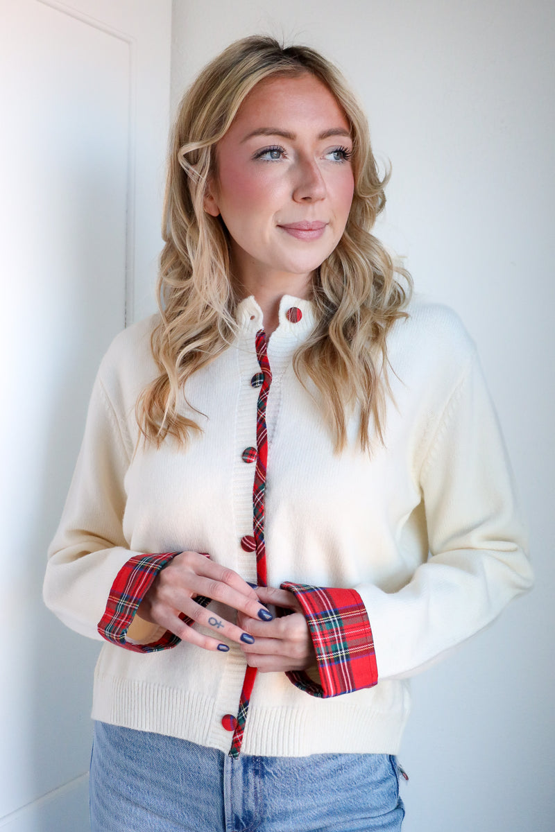 Entro Contrast Cuff Sweater 
