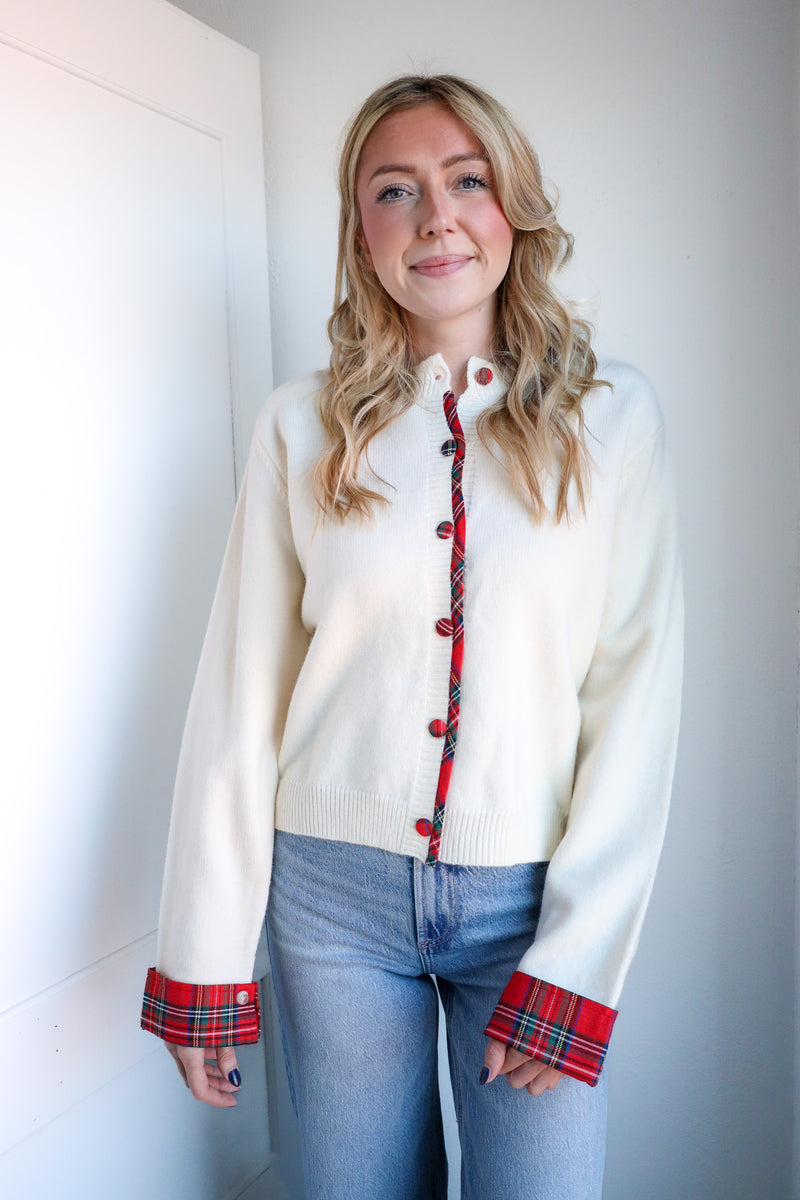 Entro Contrast Cuff Sweater 
