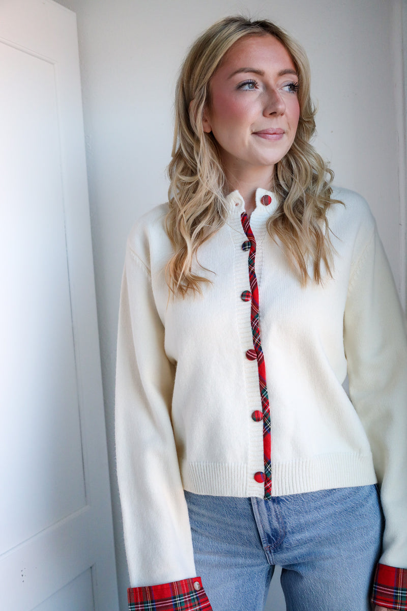 Entro Contrast Cuff Sweater 