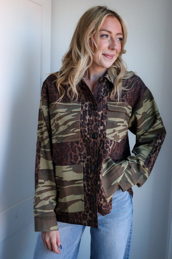 Johnny Was Patchwork Molly Camo Jacket 