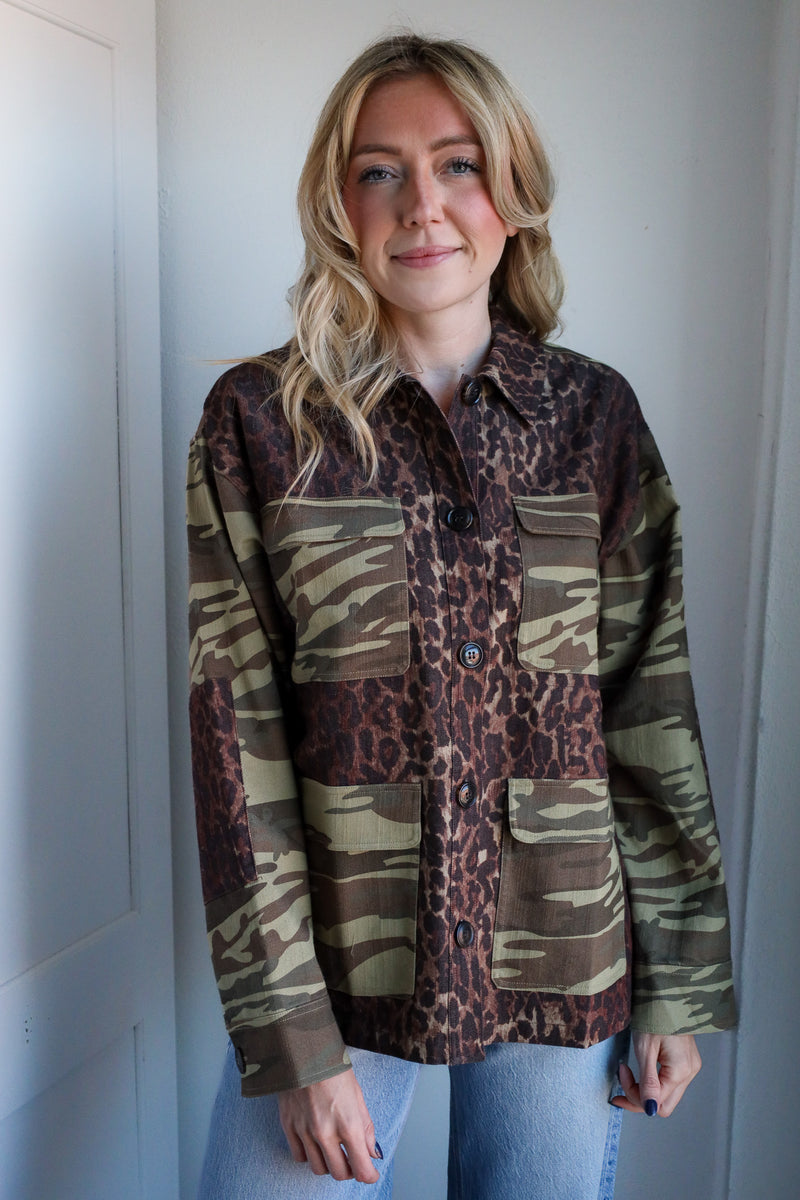 Johnny Was Patchwork Molly Camo Jacket 