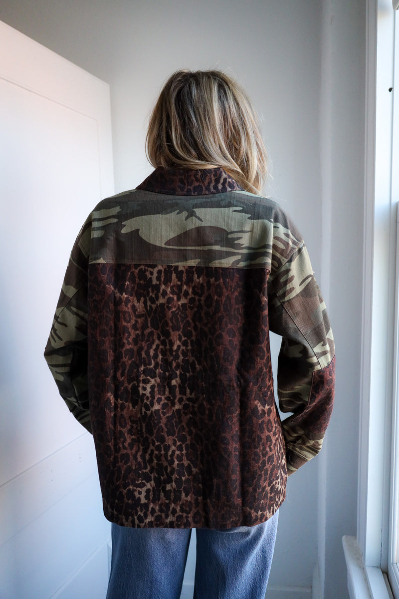Johnny Was Patchwork Molly Camo Jacket 