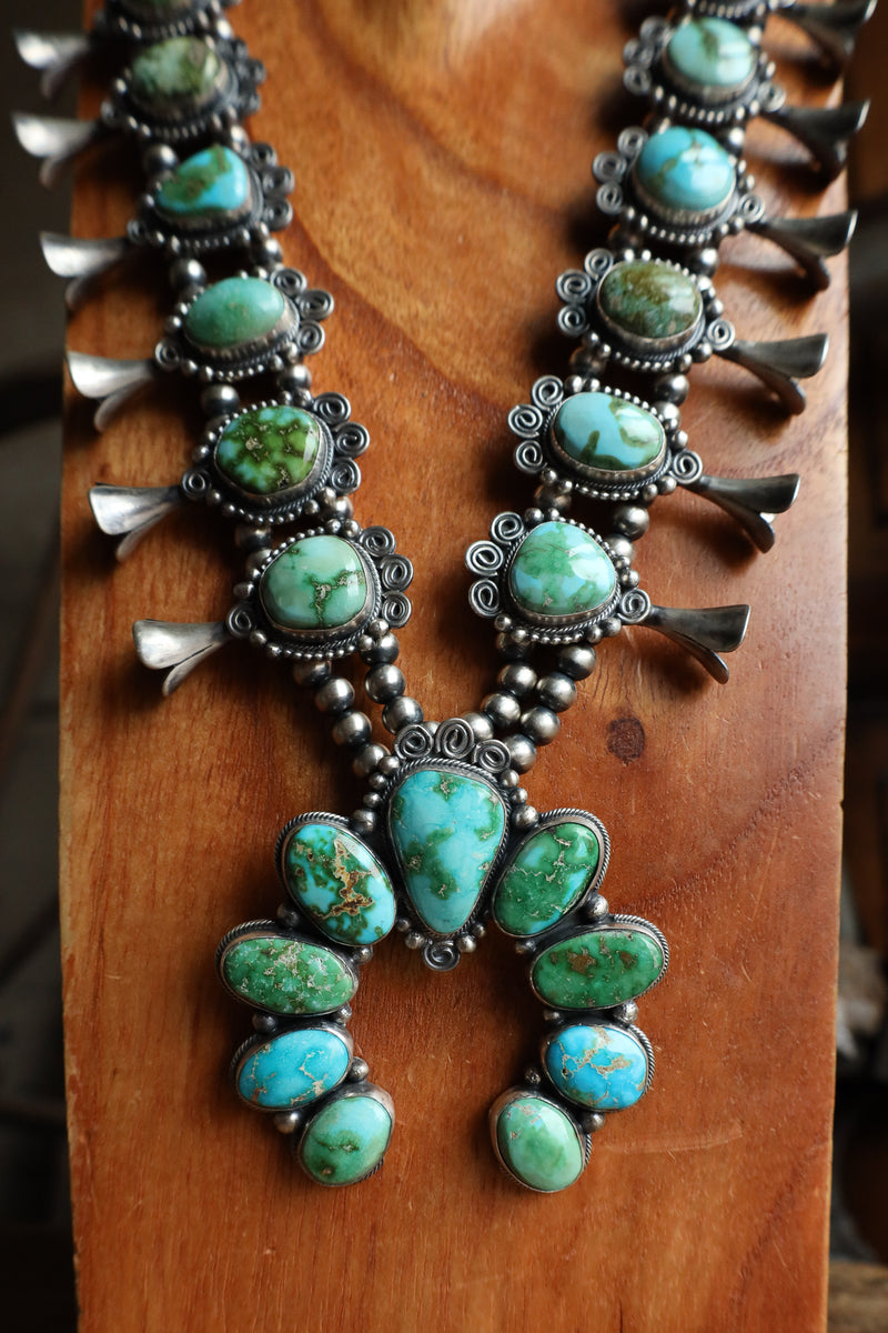 Sonoran Gold Squash Blossom Necklace – Maverick Fine Western Wear