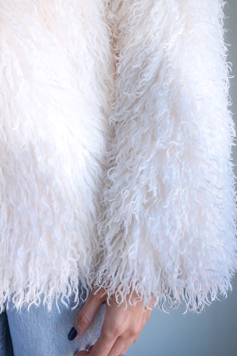 Frisson Woolie White Coat 