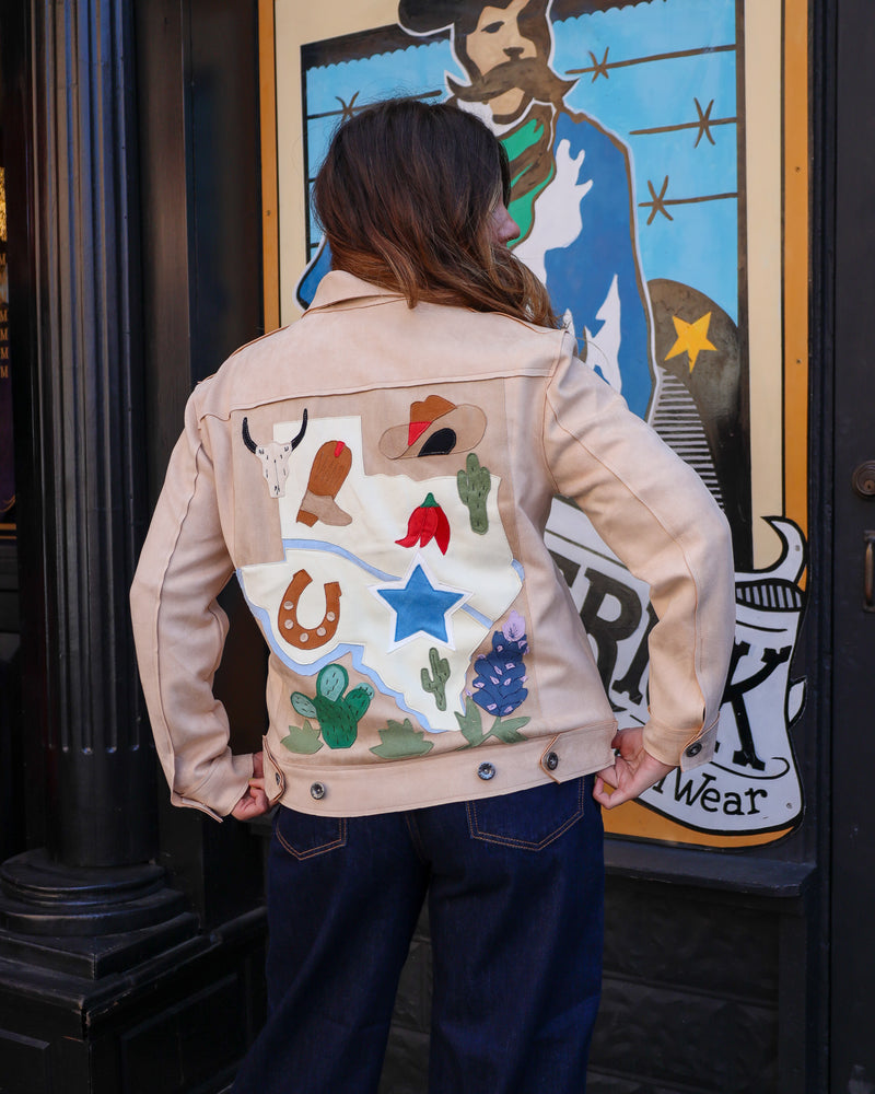 TO THE WAY TEXAS JEAN STYLE SUEDE JACKET