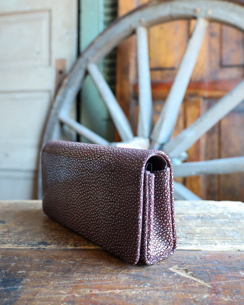 Brown Clutch Stingray Crossbody 