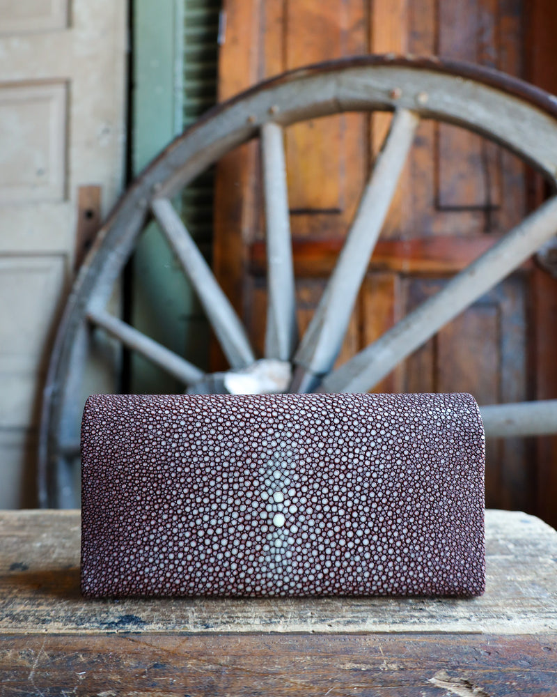 Brown Clutch Stingray Crossbody 