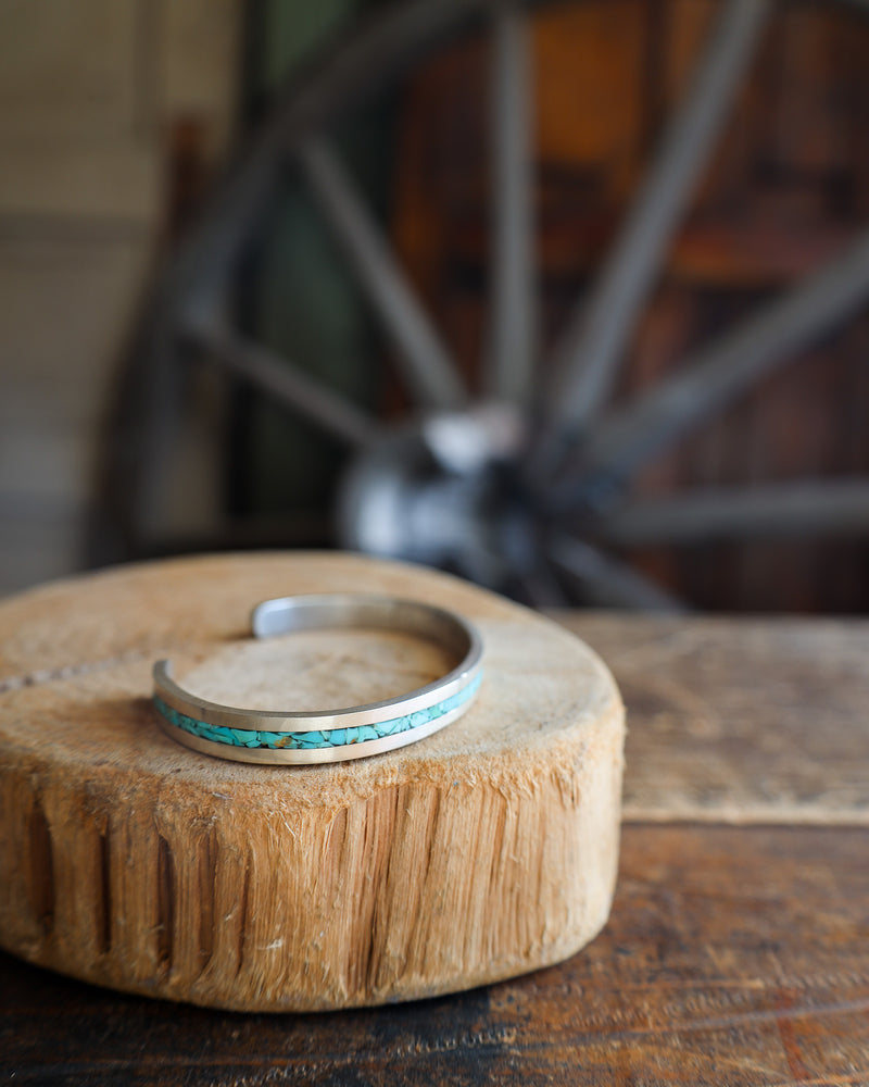 Love Tokens Turquoise Inlay Cuff