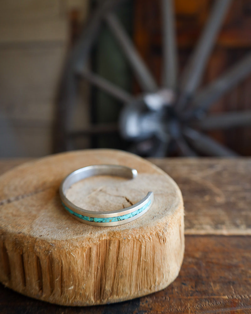 Love Tokens Turquoise Inlay Cuff