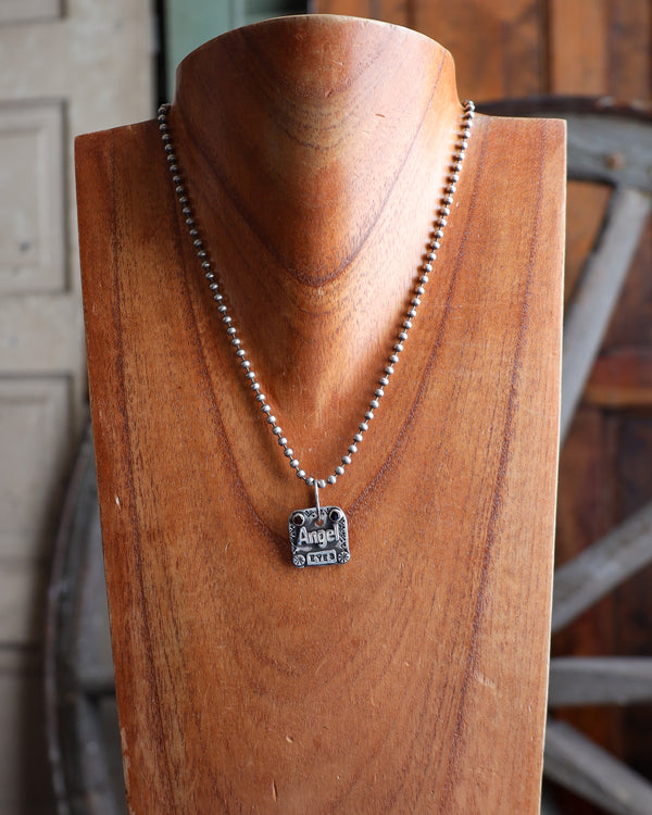 Margaret Sullivan Angel Eyes With Garnets Necklace