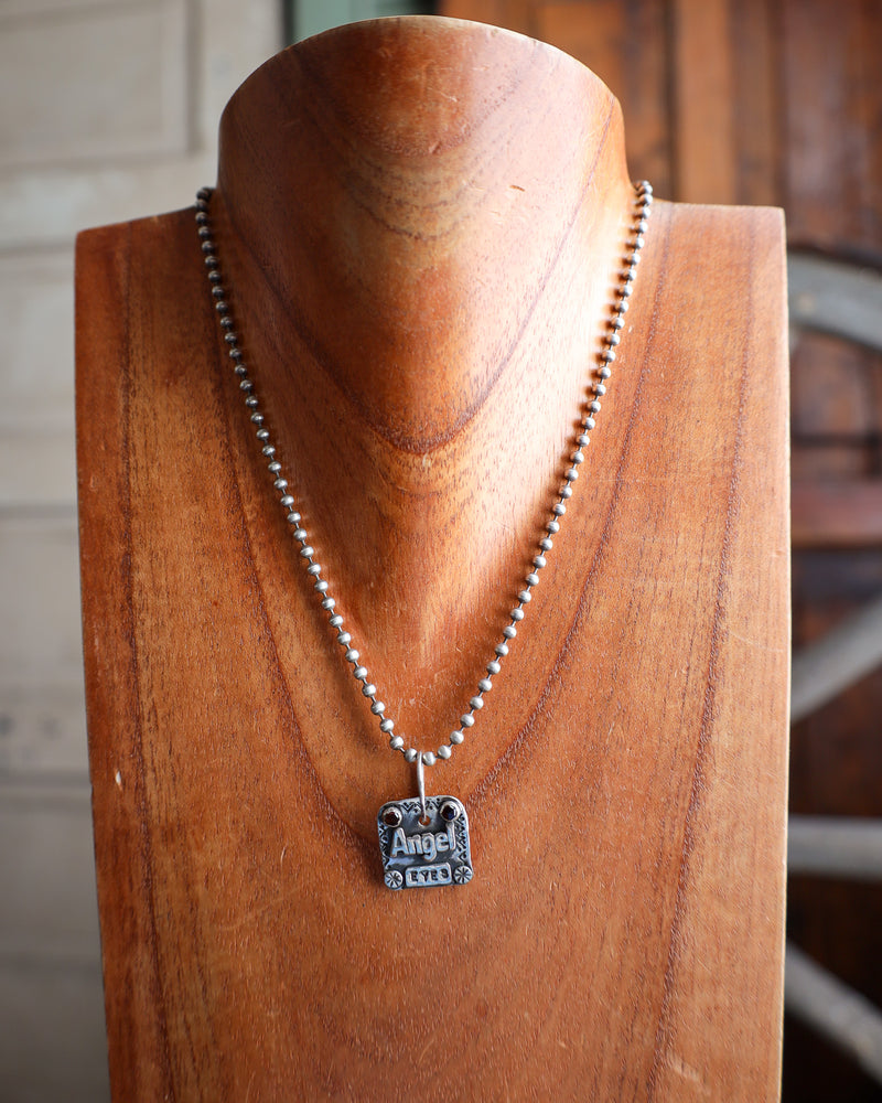 Margaret Sullivan Angel Eyes With Garnets Necklace