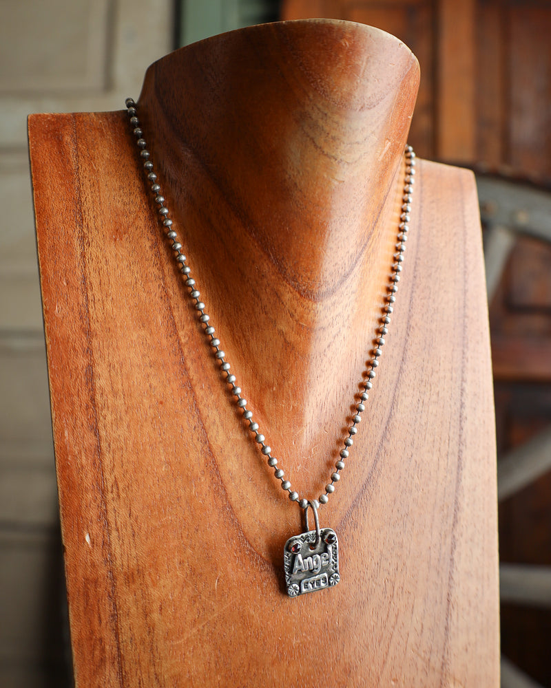 Margaret Sullivan Angel Eyes With Garnets Necklace