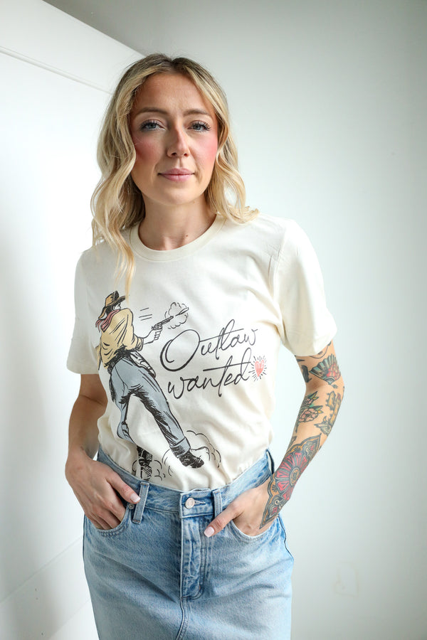 CRY BABY TEES OUTLAW WANTED
