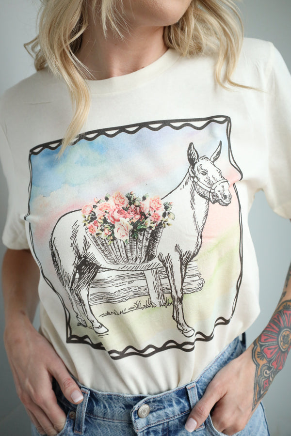 CRY BABY TEES BASKET OF ROSES