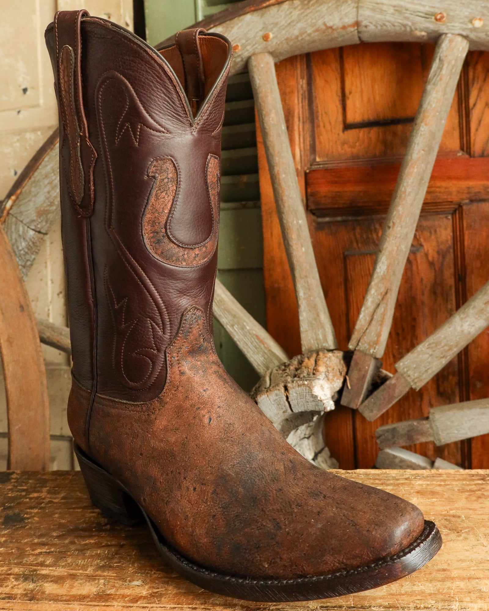 Maverick Exclusive Black Jack Men's Horseshoe Giraffe Safari Tan