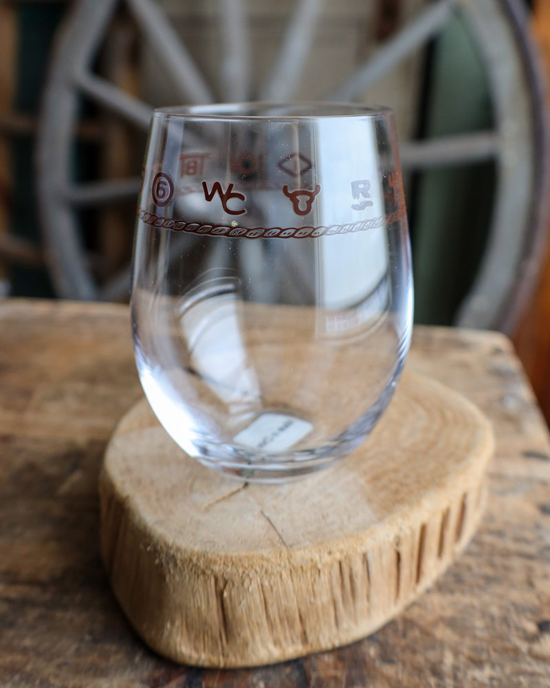 WEST CREATIONS STEMLESS WINE BRANDS 20oz GLASS