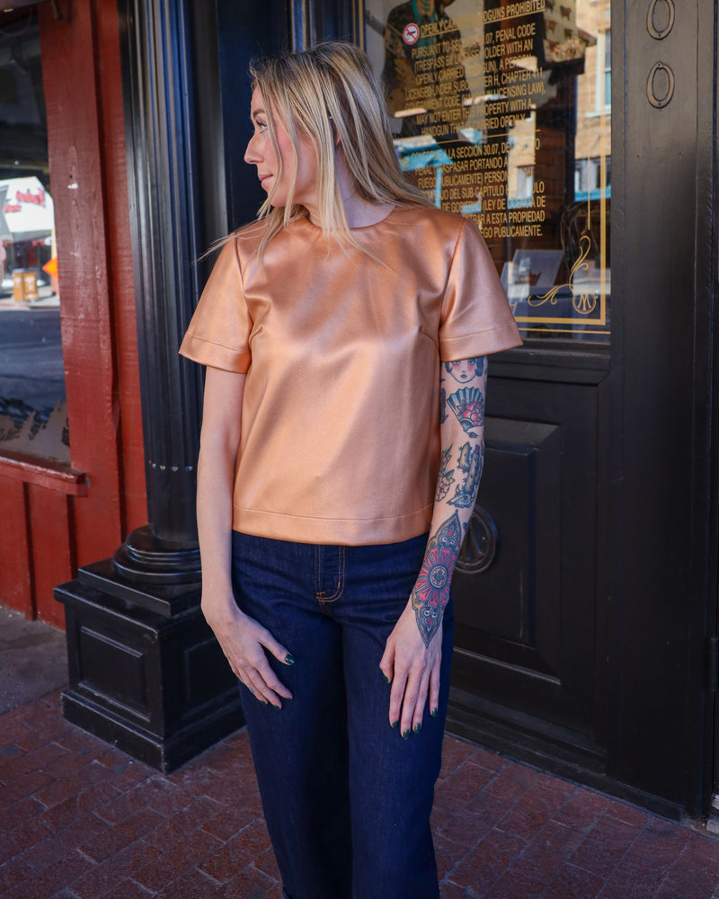 Dolce Cabo Vegan Leather Top